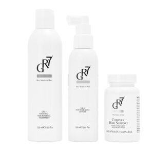 Kuracja przeciw wypadaniu włosów Gr-7 - suplement + szampon + wcierka